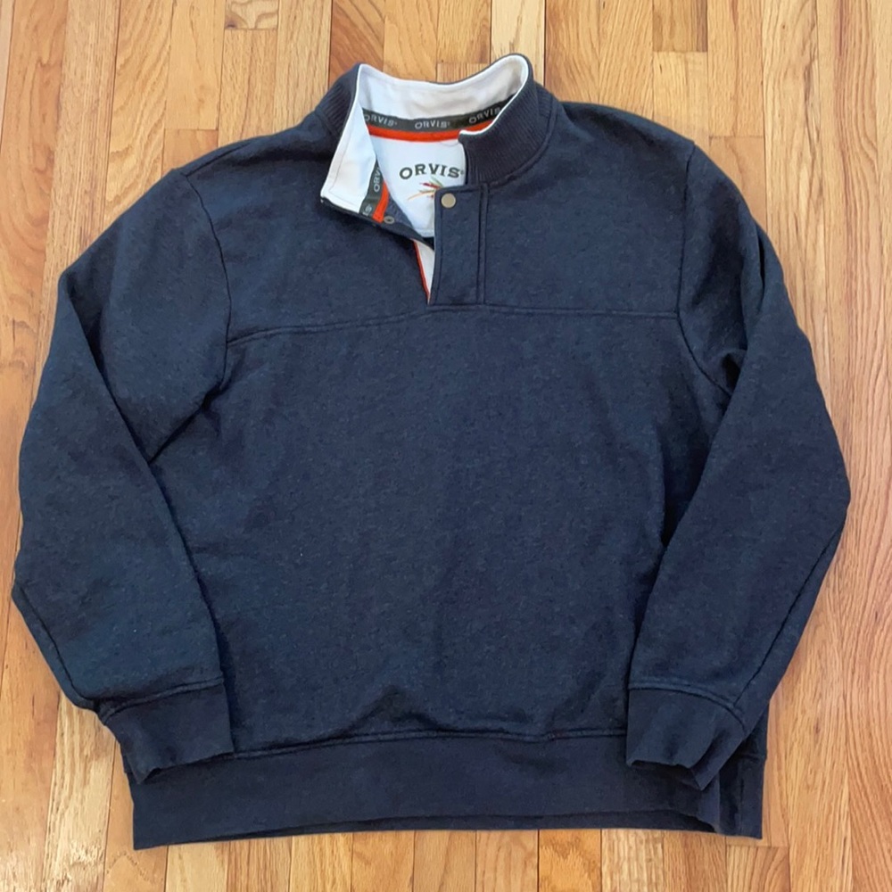 Orvis XL men’s mock neck 1/4 zip pullover